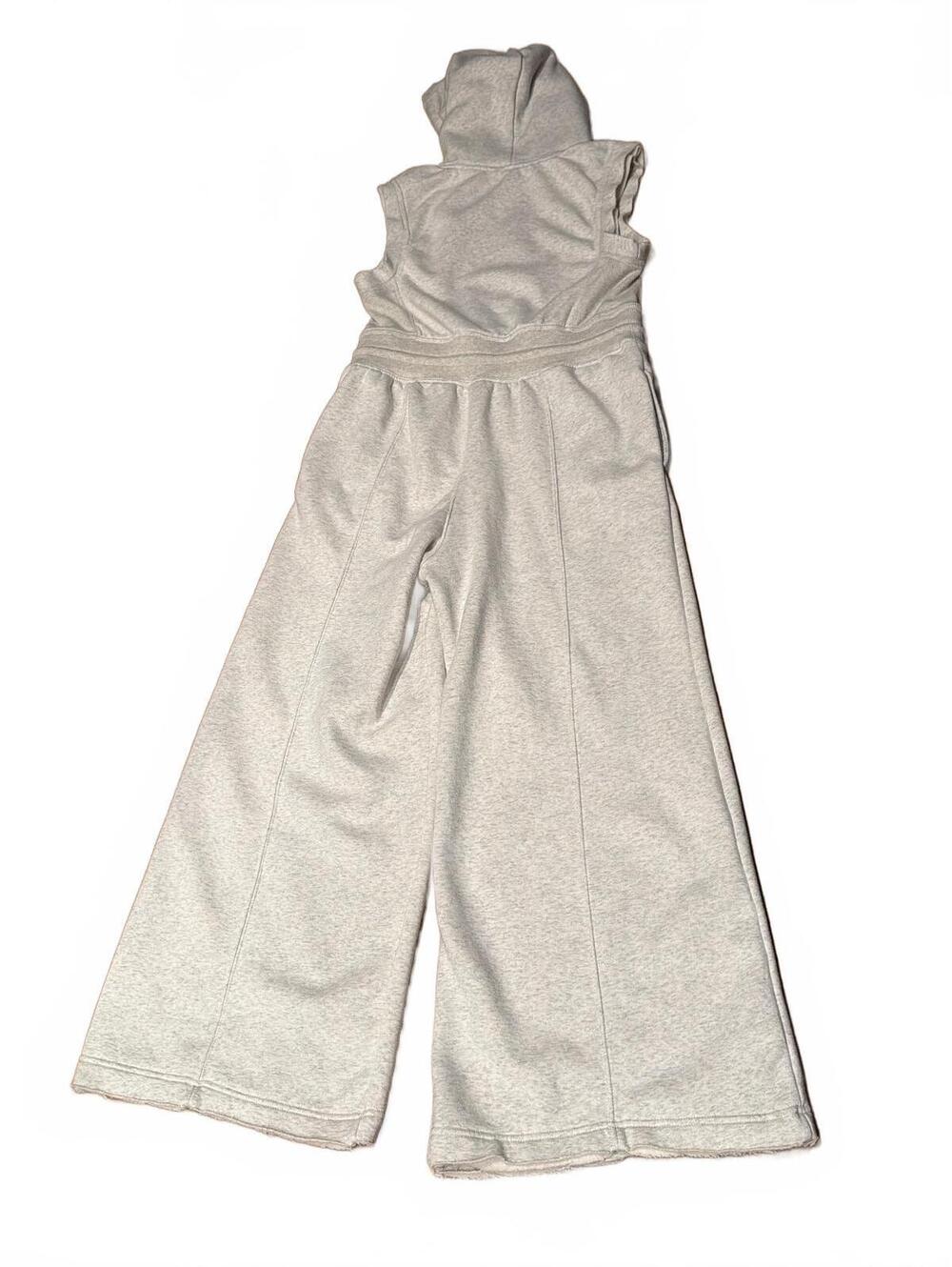Free People Movement "Making It" Jumpsuit Womens XL Gray Fleece Cozy Pockets - Picture 8 of 12